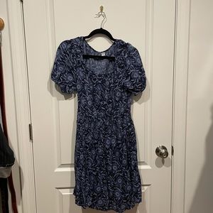 Blue Floral Dress